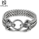 Vintage Zodiac Bull Men's Steel Bracelet Gift