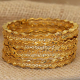 4pcs/lot 24K Saudi Arabia Bracelet Africa Ethiopian Dubai Bangles For Women