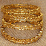 4pcs/lot 24K Saudi Arabia Bracelet Africa Ethiopian Dubai Bangles For Women