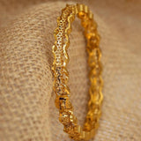 4pcs/lot 24K Saudi Arabia Bracelet Africa Ethiopian Dubai Bangles For Women