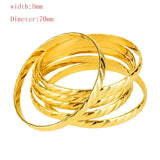 Morocco Charm Bangles Set of 6 - Party Costume Jewelry