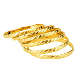 Morocco Charm Bangles Set of 6 - Party Costume Jewelry