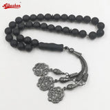 Matte Agates Stone Muslim Prayer Beads Islamic Rosary 33 Beads Bracelets Eid