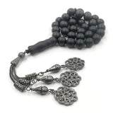 Matte Agates Stone Muslim Prayer Beads Islamic Rosary 33 Beads Bracelets Eid