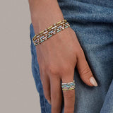 Pastel CZ Enamel Beaded Bracelet