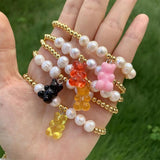 5Pcs Plated Copper Beads Bracelet Handmade Animal Charm Bracelet