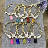 5Pcs Plated Copper Beads Bracelet Handmade Animal Charm Bracelet