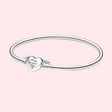 925 Silver Winged Heart Bracelet for Women