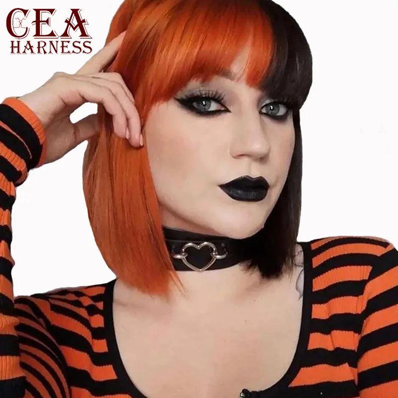 CEA Sexy Women Bondage Harajuku Chokers Harness Collar Jewelry