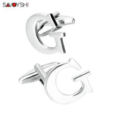 26 Letters Cufflinks for Mens Shirt Accessories Wedding Gift Gemelos