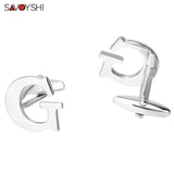 26 Letters Cufflinks for Mens Shirt Accessories Wedding Gift Gemelos