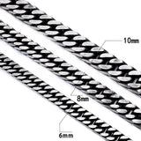 Antique Finished Stainless Steel Chain Bracelet Men Jewelry