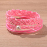 Silicon Bracelets Set Glitter Jelly Stack Bangle All Weather Women Children