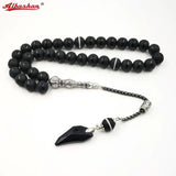 Crystal Tasbih with Agate Tassel 33 66 99 Muslim Prayer Beads