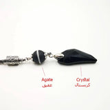 Crystal Tasbih with Agate Tassel 33 66 99 Muslim Prayer Beads