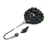 Crystal Tasbih with Agate Tassel 33 66 99 Muslim Prayer Beads
