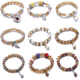 5/Pcs Natural Stone Mixed Bracelet Women's Charm Jewelry Party Gift
