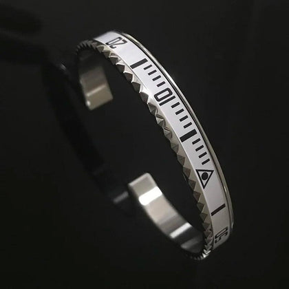Steel Speedometer Bracelet Cuff Bangle Mens Bracelet