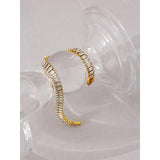 Cubic Zirconia Bracelet Stainless Steel Chain Jewelry Gift