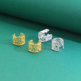 Trustdavis 925 Silver Hollow Out Ear Cuff Clip Earring For Women DA1034