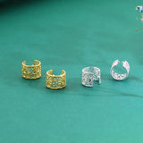 Trustdavis 925 Silver Hollow Out Ear Cuff Clip Earring For Women DA1034