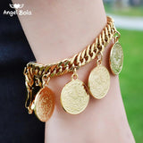Turkish Coin Bracelet for Women Turks Simgesi Osmanli Turasi Bangle