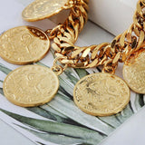 Turkish Coin Bracelet for Women Turks Simgesi Osmanli Turasi Bangle