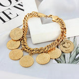 Turkish Coin Bracelet for Women Turks Simgesi Osmanli Turasi Bangle