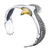 Vintage Eagle Bracelet Cuff Wildlife Jewelry Gift Boyfriend Valentine
