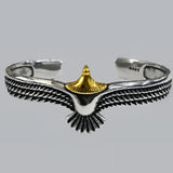 Vintage Eagle Bracelet Cuff Wildlife Jewelry Gift Boyfriend Valentine