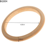 10pcs Unfinished Wooden Bracelet DIY 0.8cm Width BG004