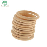 10pcs Unfinished Wooden Bracelet DIY 0.8cm Width BG004
