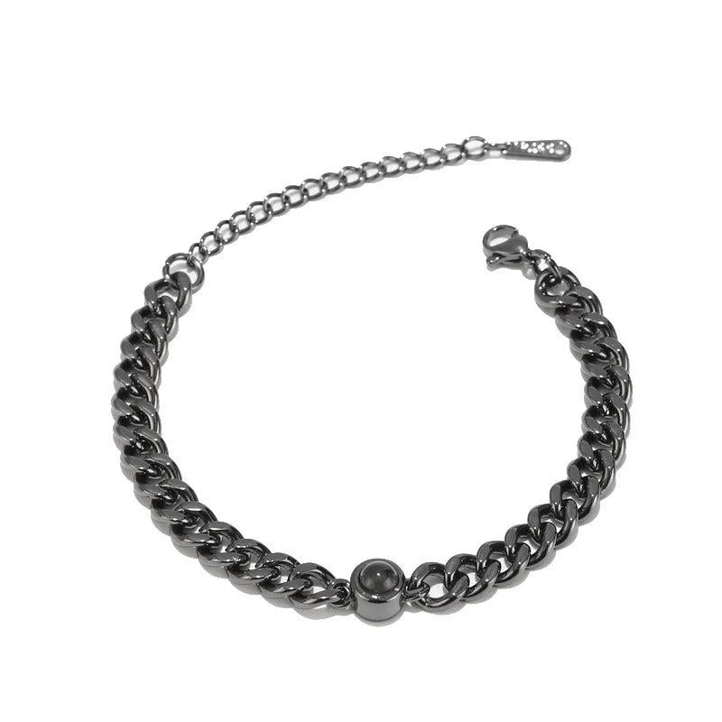 Cartoon Projection Braid Bracelet in 100 Languages I Love You
