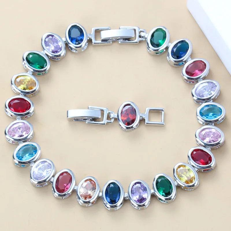 925 Mark Charm Bracelet Bangle Dubai Bridal Wedding Jewelry For Women Costume