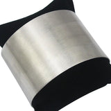 Stainless Steel Arm Cuffs Women Bangle Matte Silver Statement Bangles