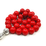 Red Muslim Lady Rosary Prayer Beads 33 66 99 Red Stone Ladies Jewelry