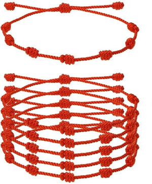 24PCS/lot Red String Bracelet Protection Eye Good Luck Amulet Success Prosperity