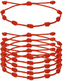 24PCS/lot Red String Bracelet Protection Eye Good Luck Amulet Success Prosperity