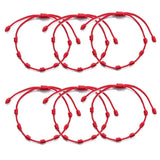 24PCS/lot Red String Bracelet Protection Eye Good Luck Amulet Success Prosperity