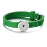 10pcs 18mm Snap Bracelets Silicone Rubber Snap Jewelry For Child NN-713*10