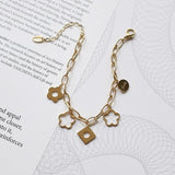 Daisy Bracelets Stainless Steel Plated Chain Steampunk Gift Bracelet
