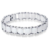 12mm Ceramic Wrap Bracelet Bangle Stainless Steel Charm