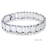 12mm Ceramic Wrap Bracelet Bangle Stainless Steel Charm