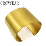 Arrival Matte Cuff Steel 50mm Punk Bracelets for Men Women