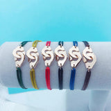 Stainless Steel Rose Handcuff Bracelet Rope Charm Menottes Bijoux