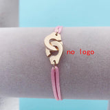 Stainless Steel Rose Handcuff Bracelet Rope Charm Menottes Bijoux
