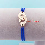 Stainless Steel Rose Handcuff Bracelet Rope Charm Menottes Bijoux