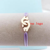 Stainless Steel Rose Handcuff Bracelet Rope Charm Menottes Bijoux