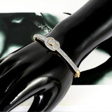 Full Crystals Knot Bangles Bracelets For Women Lady Charm Party Jewelry