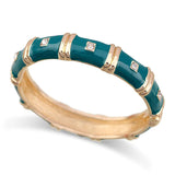 KAYMEN Women's CZ Dimonds Colorful Bracelet Cuff Bangle